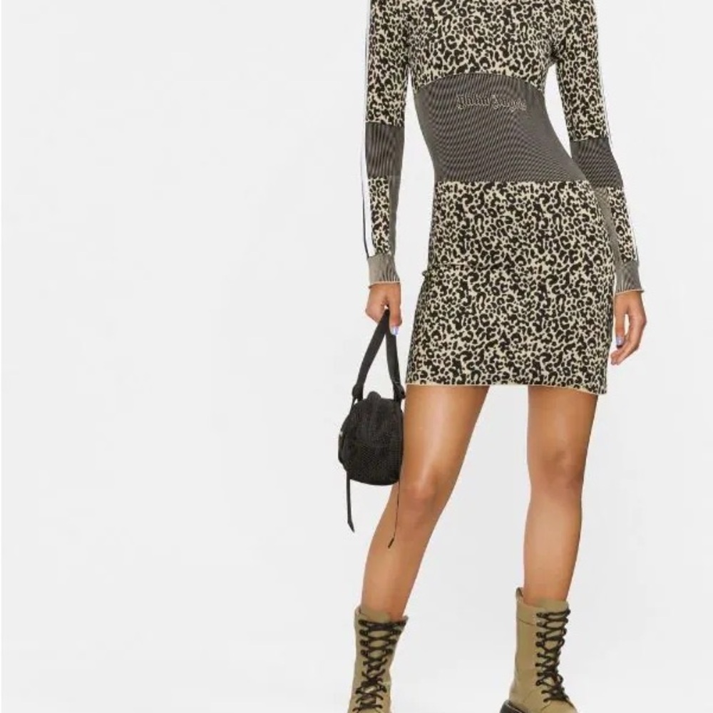 Nwt Palm Angels long-sleeve knitted dress Small